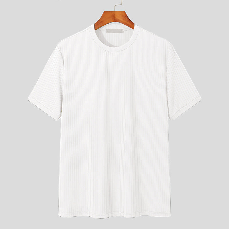 Sleeveless knitted short shirt