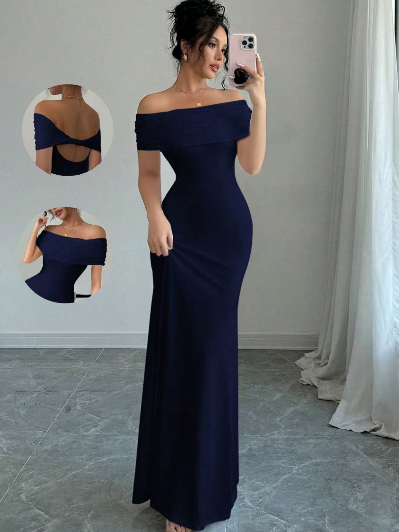 Sleeveless One Shoulder Bodycon Dress