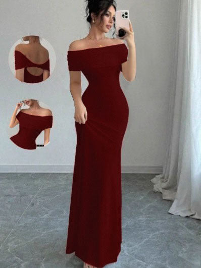 Sleeveless One Shoulder Bodycon Dress