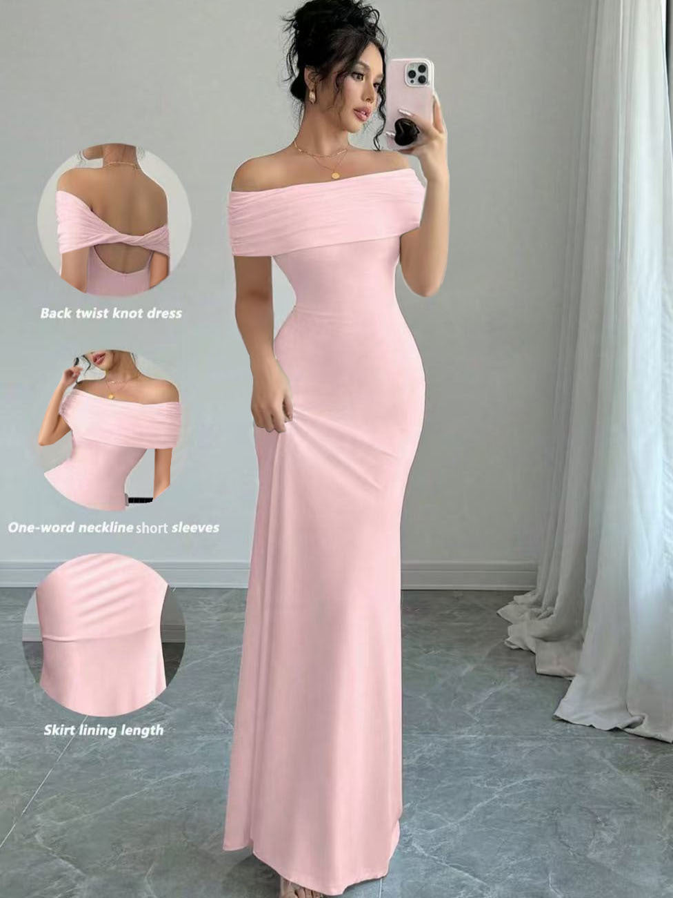 Sleeveless One Shoulder Bodycon Dress