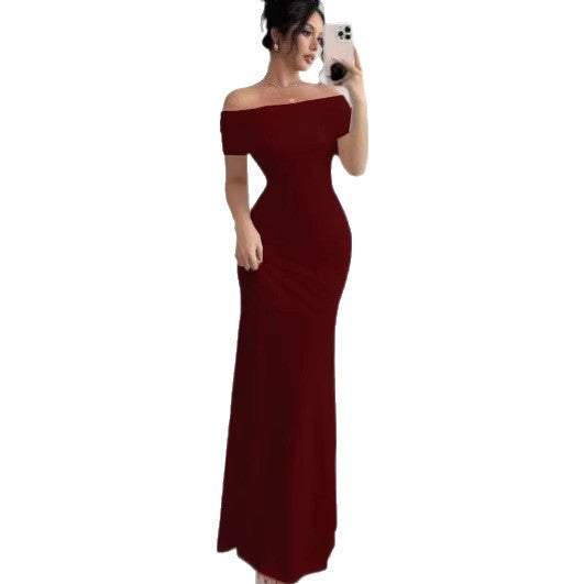 Sleeveless One Shoulder Bodycon Dress