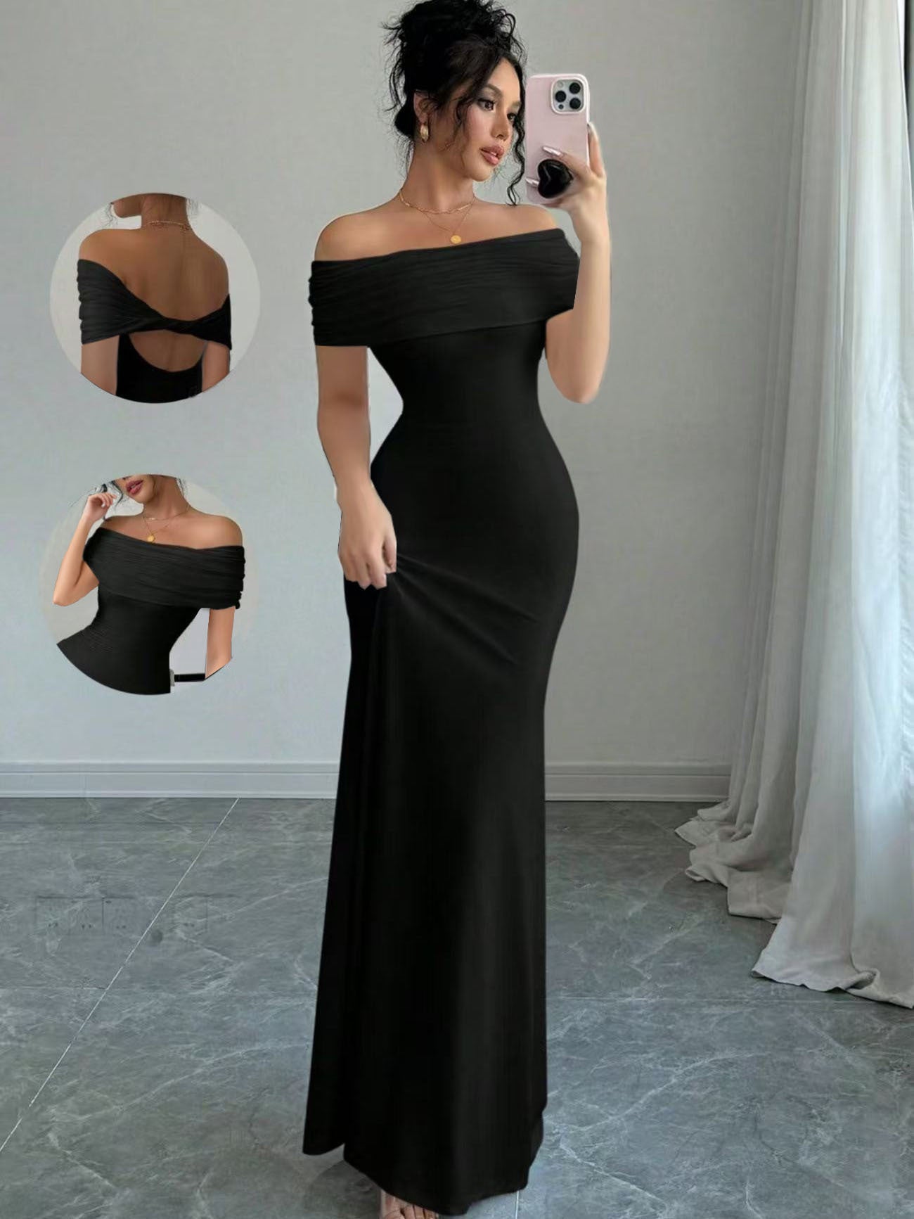 Sleeveless One Shoulder Bodycon Dress
