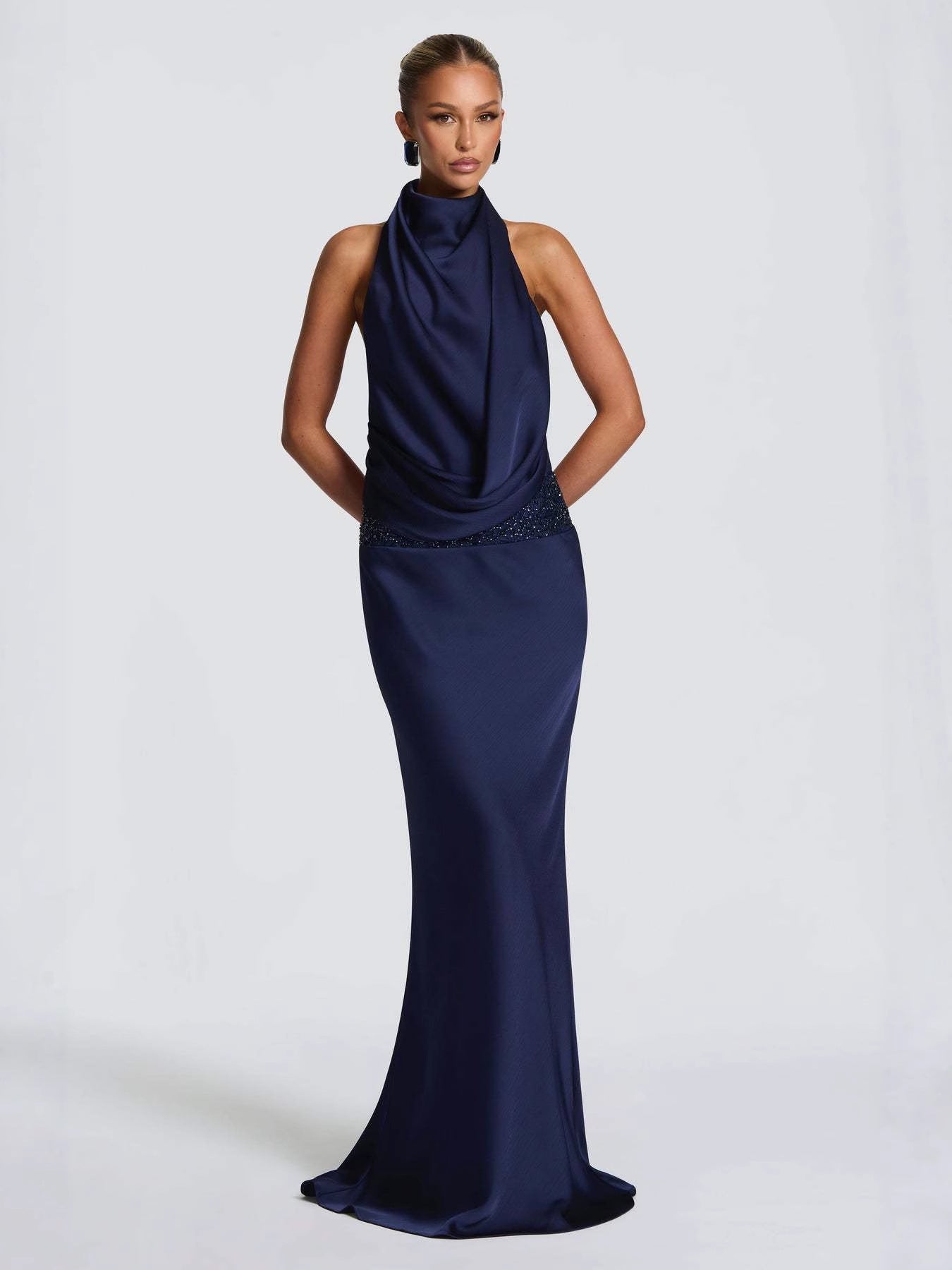 Sleeveless Sequin Backless Bodycon Dress