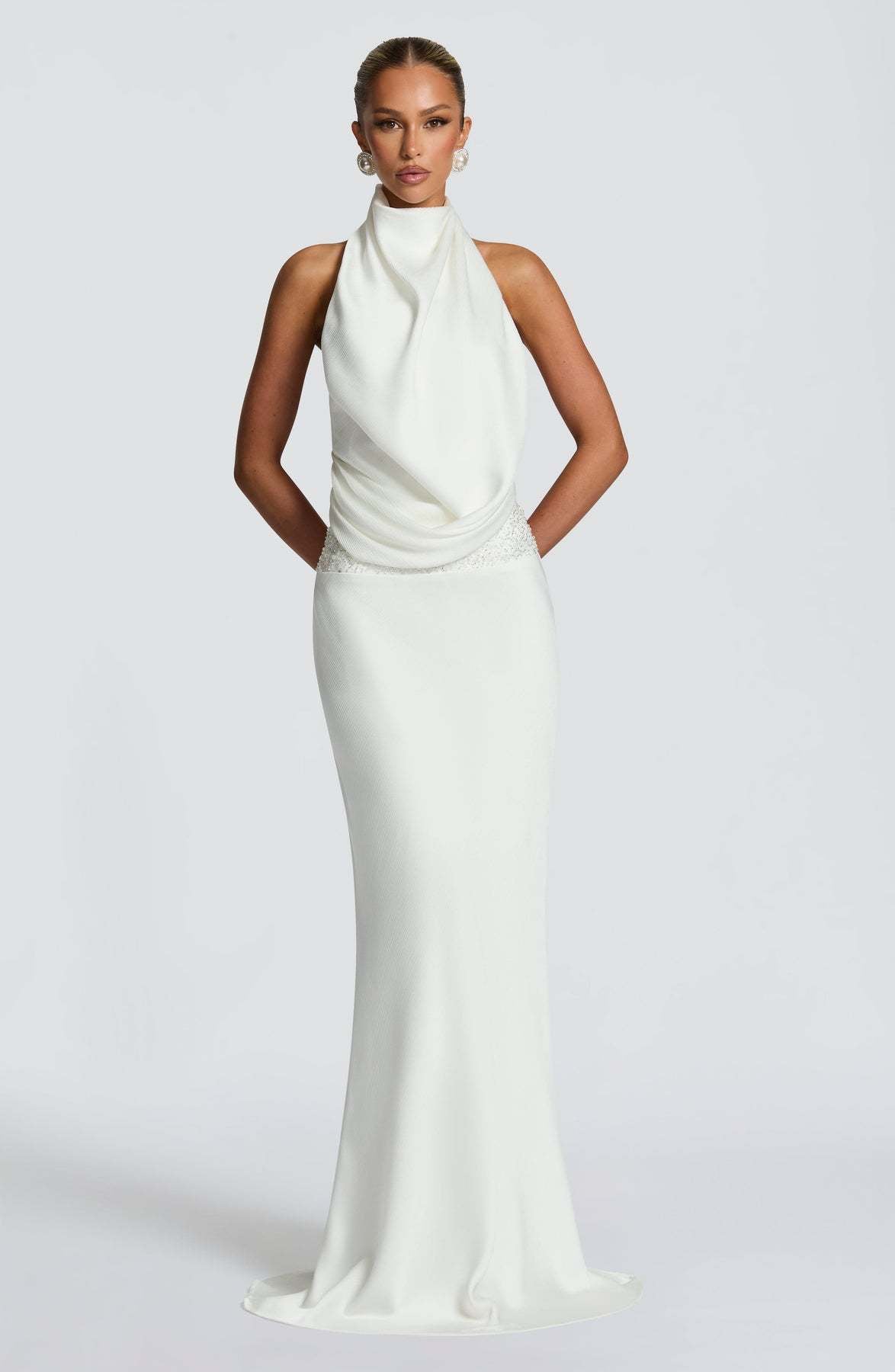 Sleeveless Sequin Backless Bodycon Dress