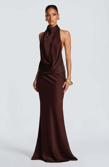 Sleeveless Sequin Backless Bodycon Dress