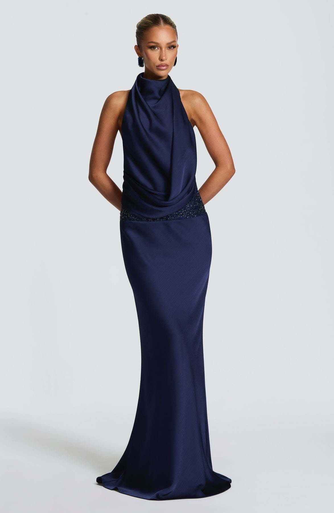 Sleeveless Sequin Backless Bodycon Dress