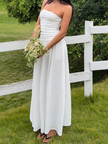 Sleeveless Slim Fit Ruched Dress