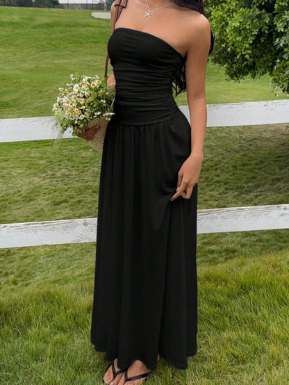Sleeveless Slim Fit Ruched Dress