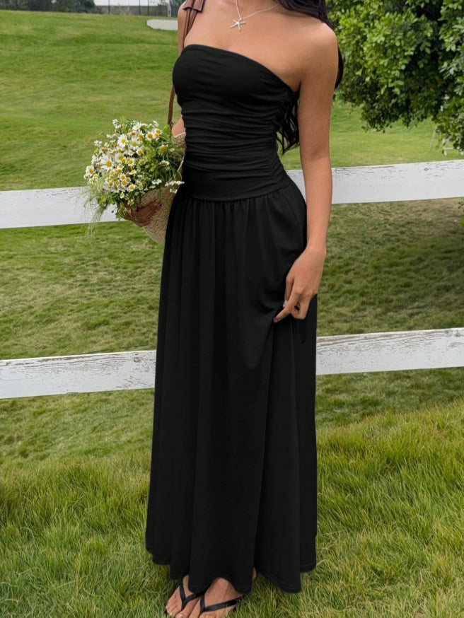 Sleeveless Slim Fit Ruched Dress