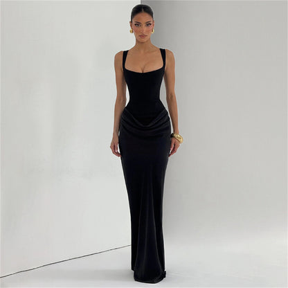 Sleeveless Square Neck Bodycon Dress