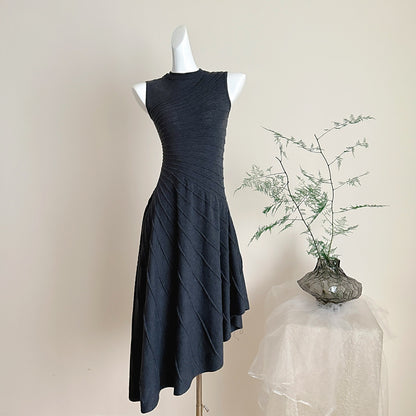 Sleeveless Striped Knit Dress