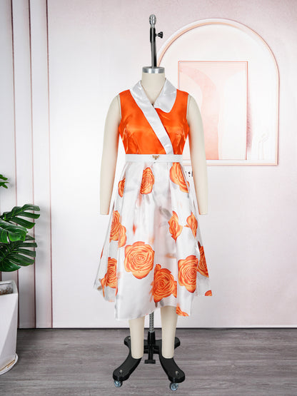 Sleeveless Summer Sexy Printed Dress