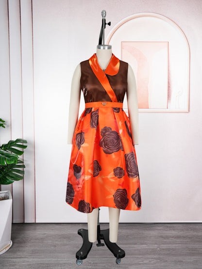 Sleeveless Summer Sexy Printed Dress
