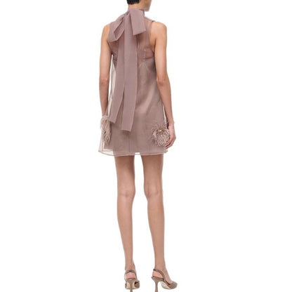 Sleeveless Tie-Waist A-Line Dress