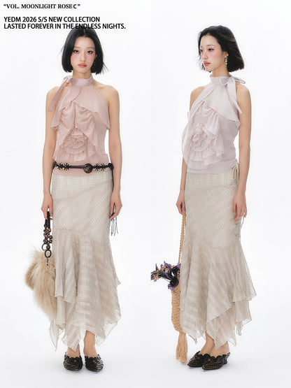 Sleeveless Top with Neck