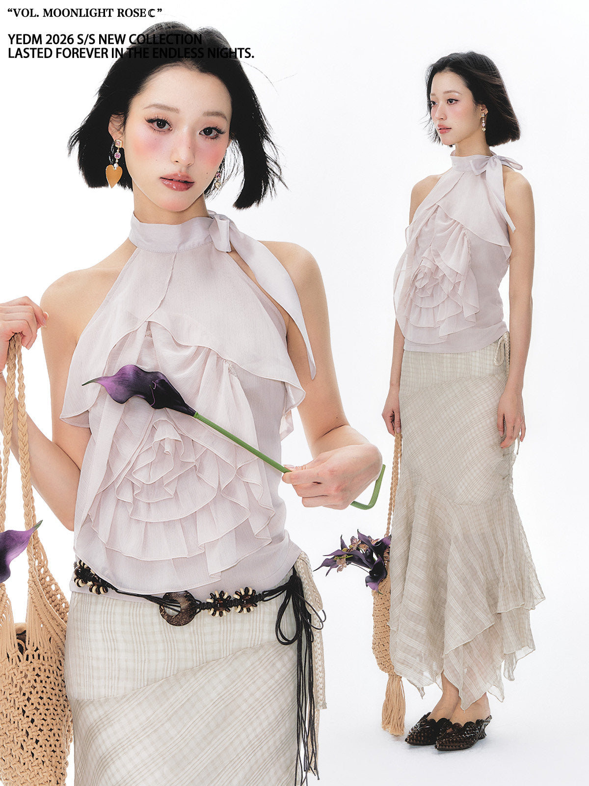 Sleeveless Top with Neck
