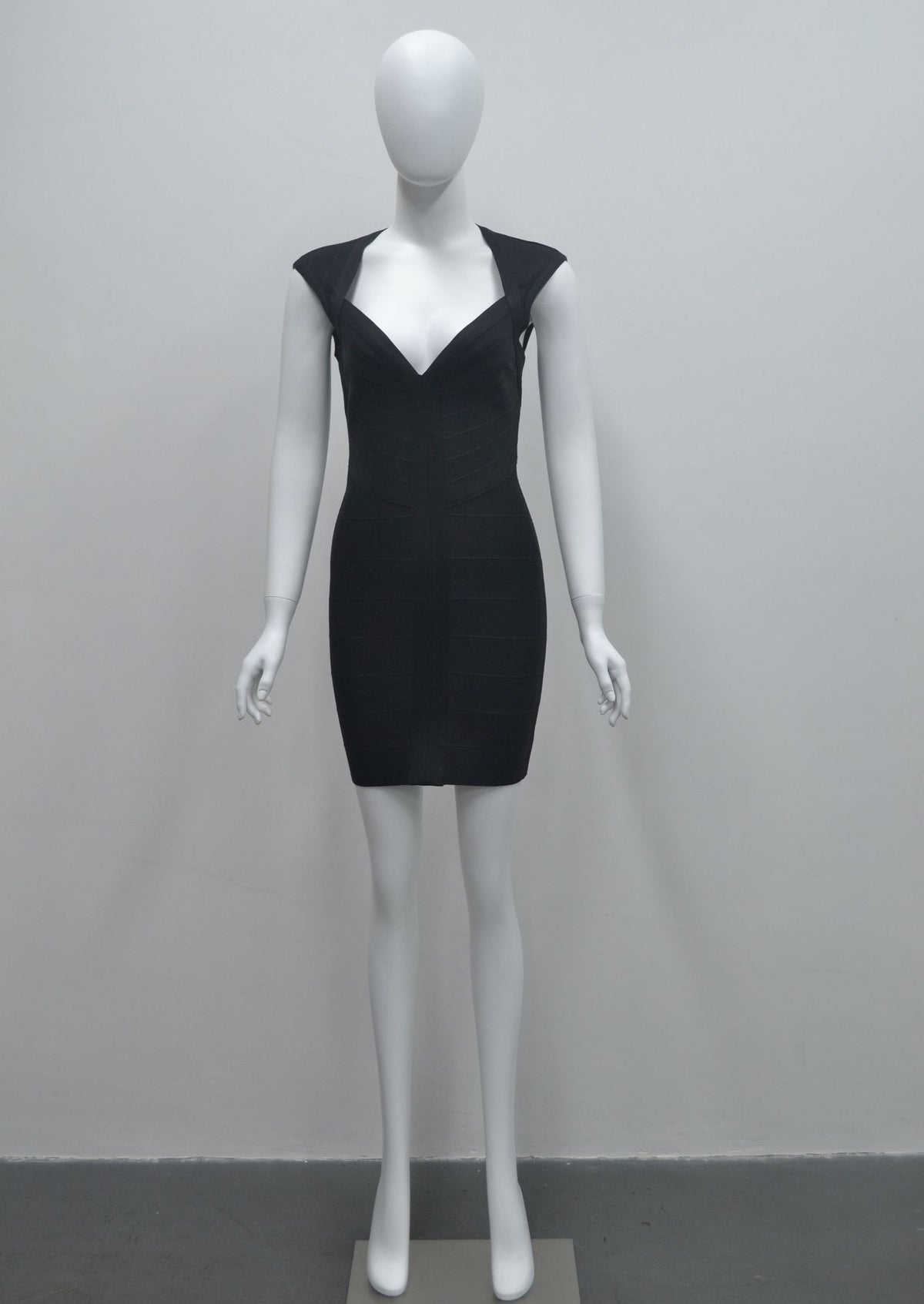 Sleeveless V-neck Bandage Bodycon Dress