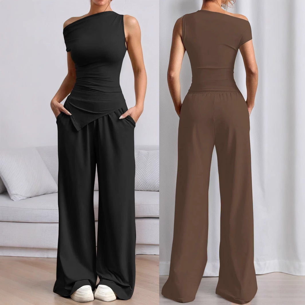 Sleeveless Vest and Trousers Set
