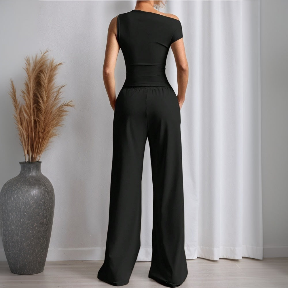Sleeveless Vest and Trousers Set
