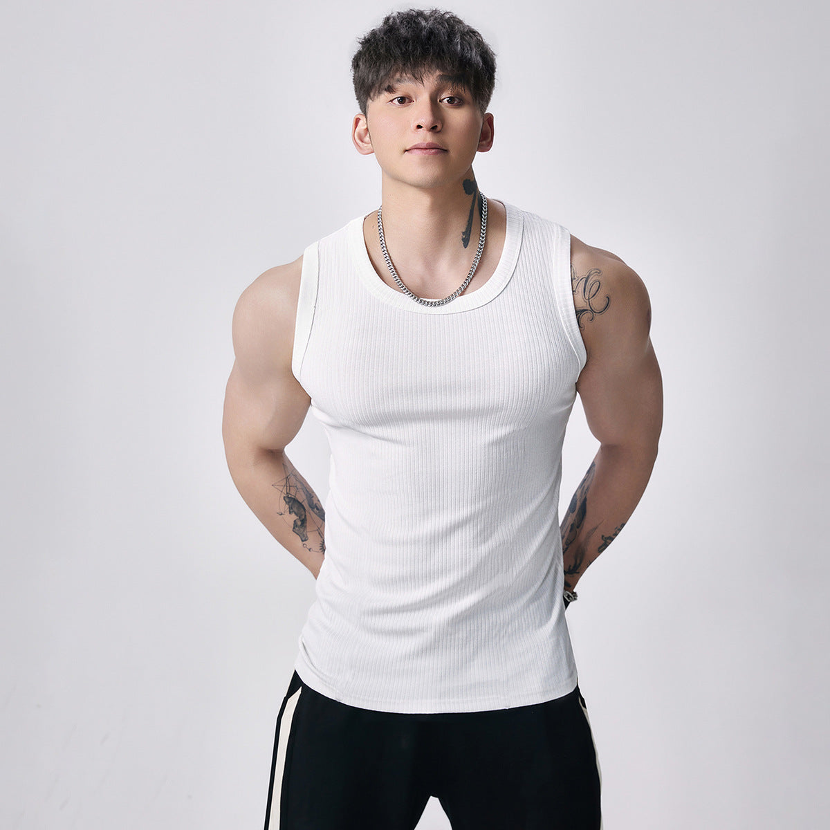 sleeveless waistcoat men's vest
