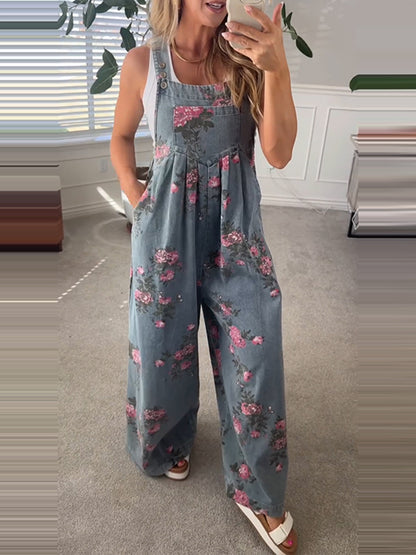 Sleeveless Wide-Leg Jumpsuit