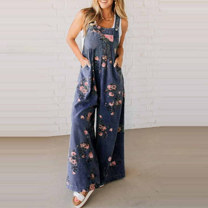 Sleeveless Wide-Leg Jumpsuit