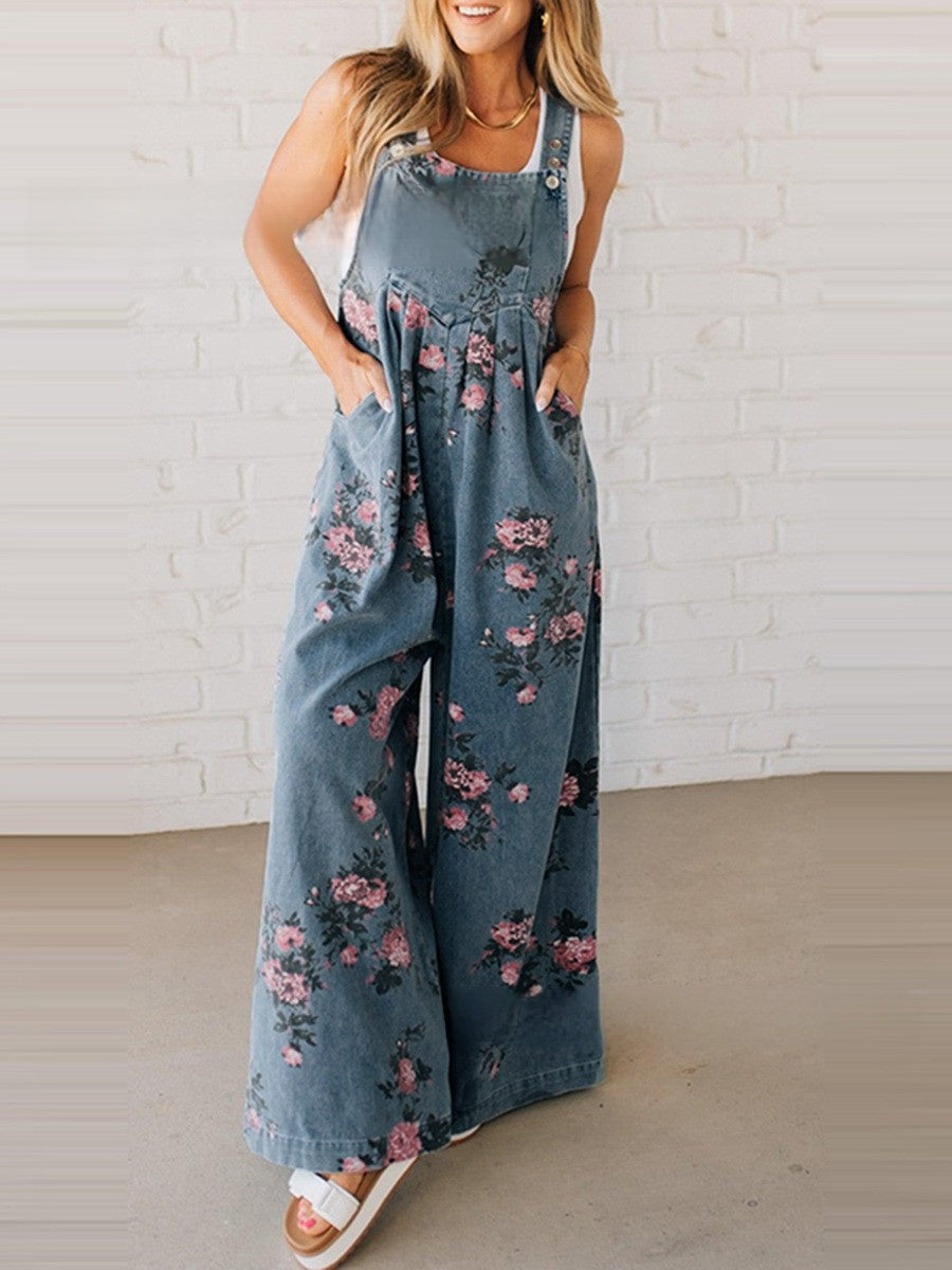 Sleeveless Wide-Leg Jumpsuit