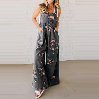 Sleeveless Wide-Leg Jumpsuit