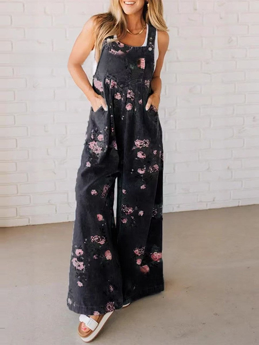 Sleeveless Wide-Leg Jumpsuit