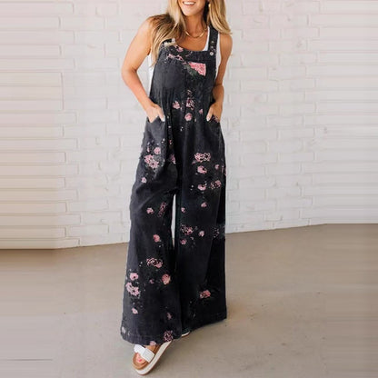 Sleeveless Wide-Leg Jumpsuit