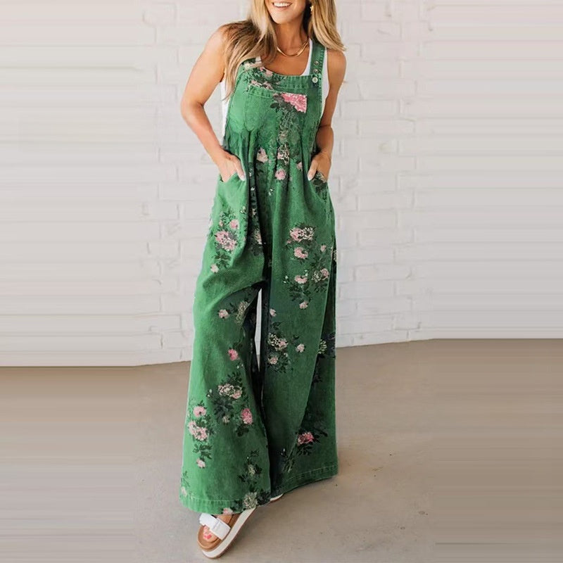Sleeveless Wide-Leg Jumpsuit