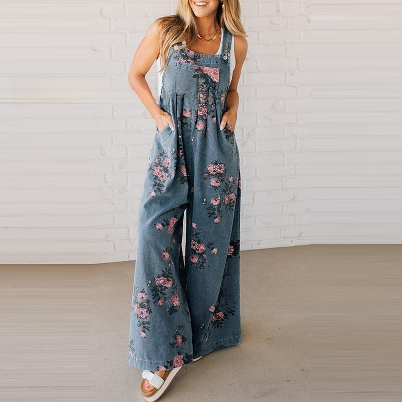 Sleeveless Wide-Leg Jumpsuit