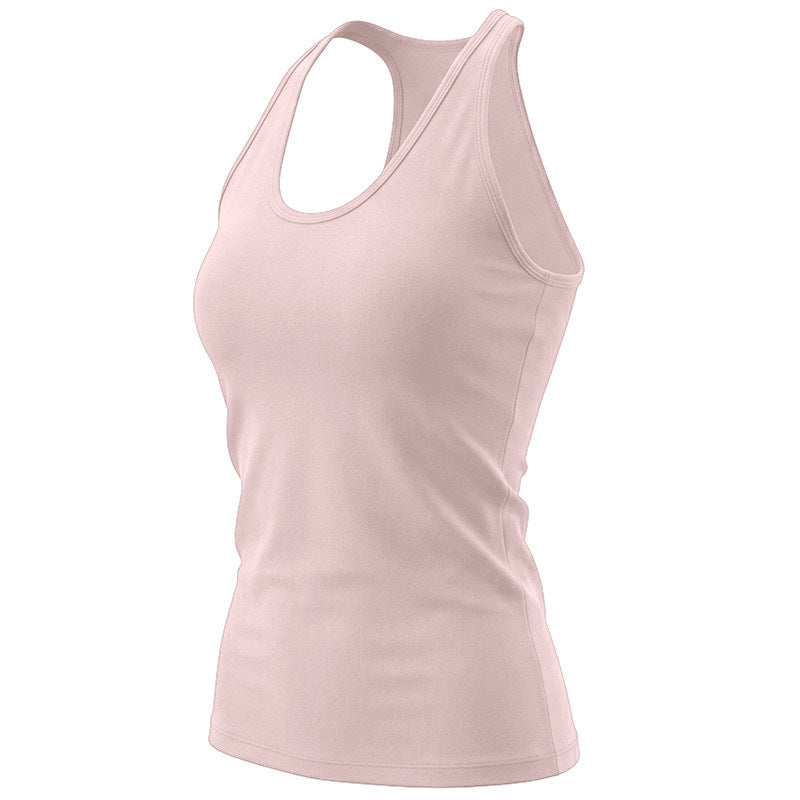 Sleeveless Yoga Top with Built-in Chest Pad