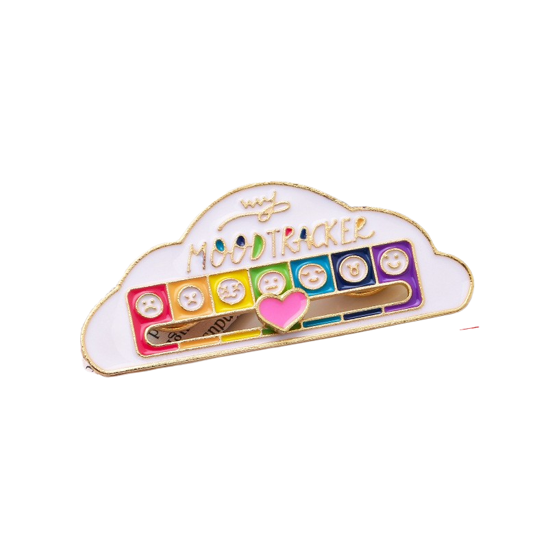 Slidable Expression Brooch with Mood Change Feature