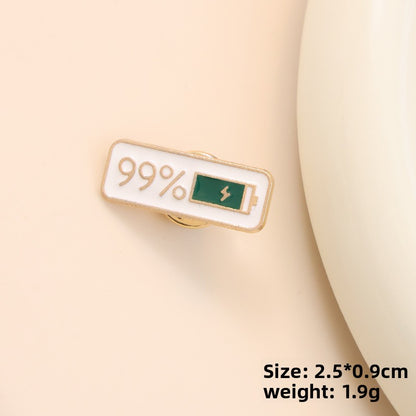 Sliding Mood Conversion Metal Brooch