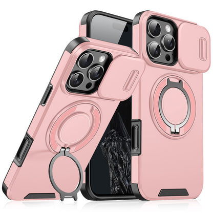 Sliding Window Phone Case with Stand for iPhone