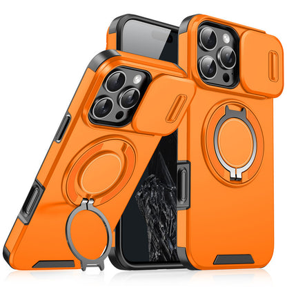 Sliding Window Phone Case with Stand for iPhone