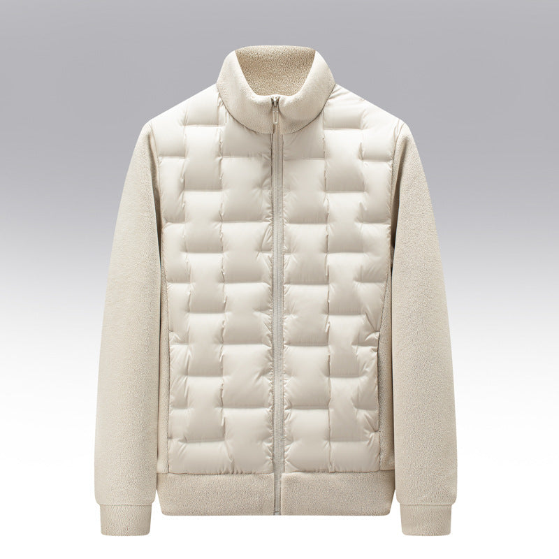 Slim and form-fitting down jacket