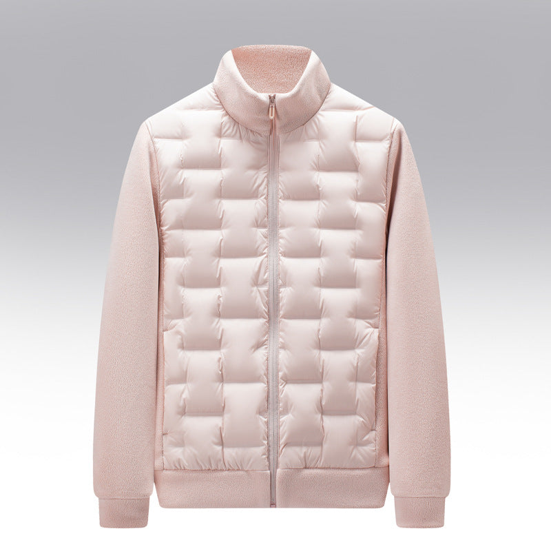 Slim and form-fitting down jacket