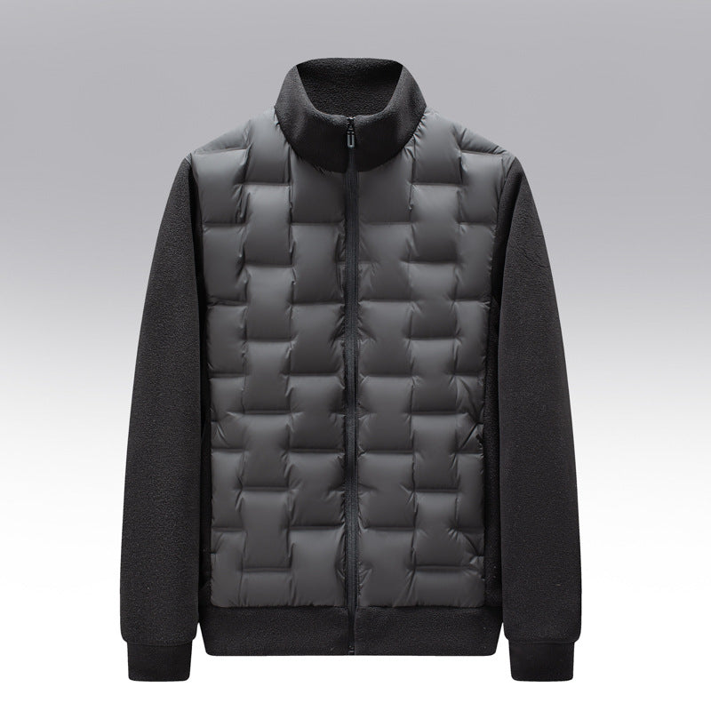 Slim and form-fitting down jacket