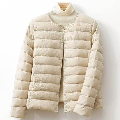 Slim and short down jacket