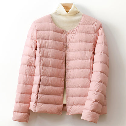 Slim and short down jacket