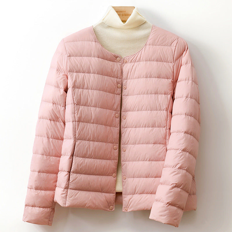 Slim and short down jacket