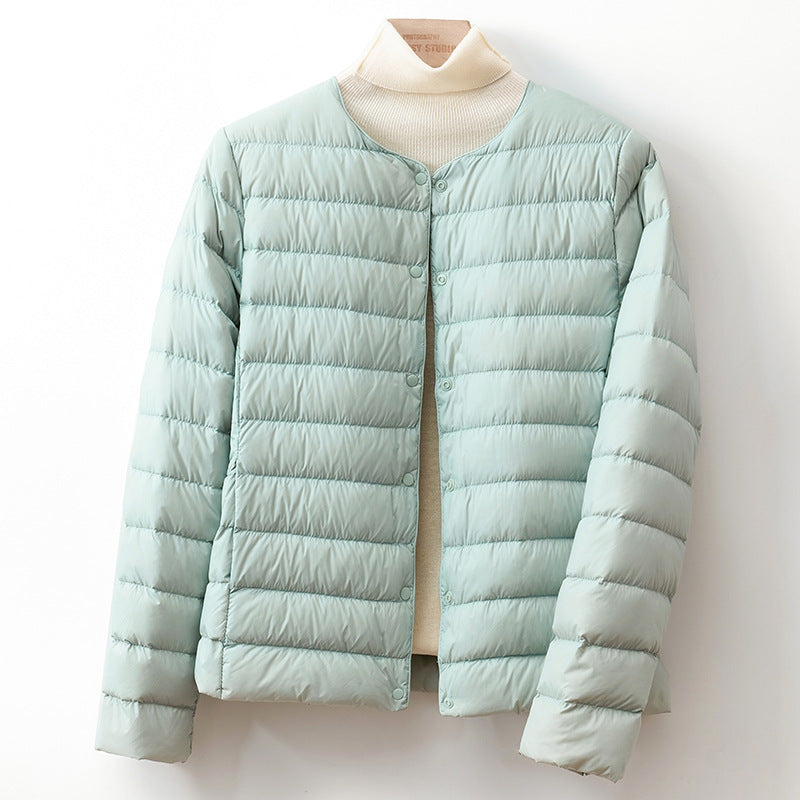 Slim and short down jacket
