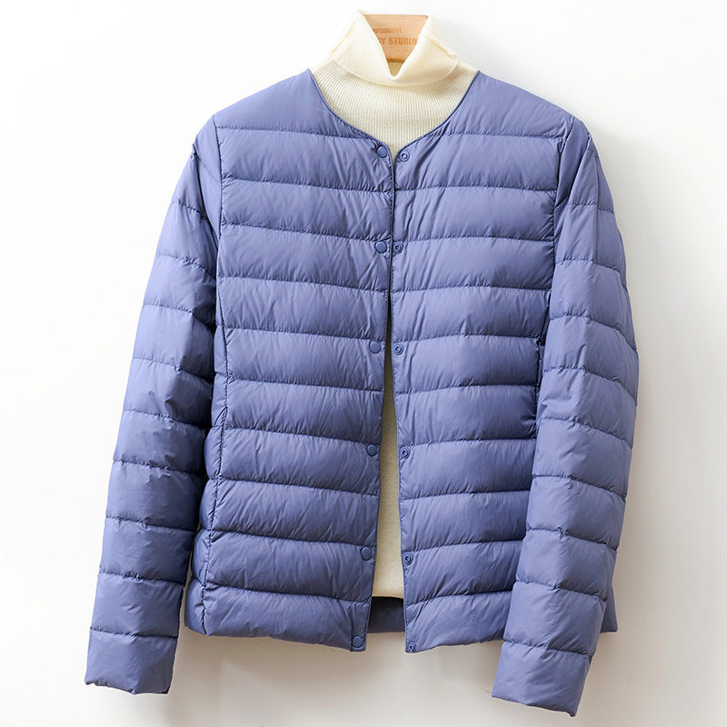 Slim and short down jacket