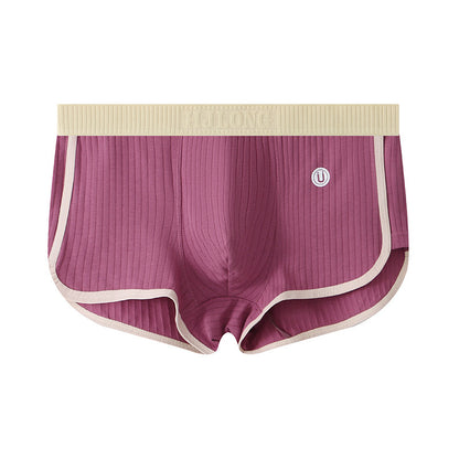 Slim-Fit Breathable Cotton Men's Boxer Briefs