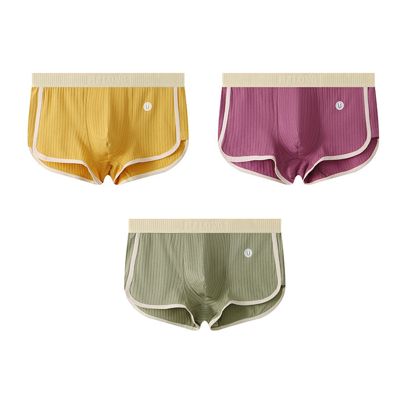Slim-Fit Breathable Cotton Men's Boxer Briefs