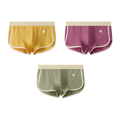 Slim-Fit Breathable Cotton Men's Boxer Briefs