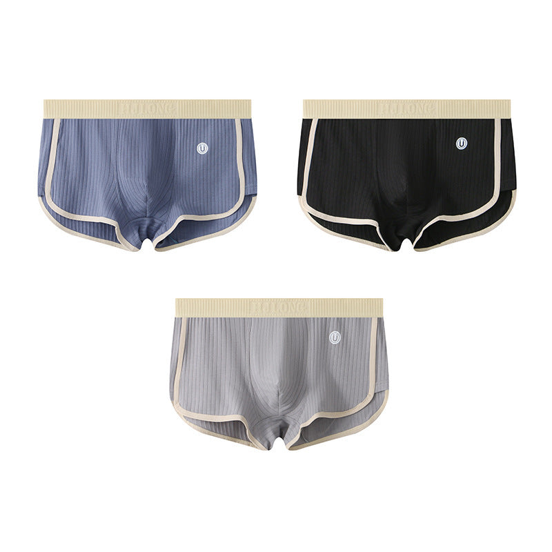Slim-Fit Breathable Cotton Men's Boxer Briefs