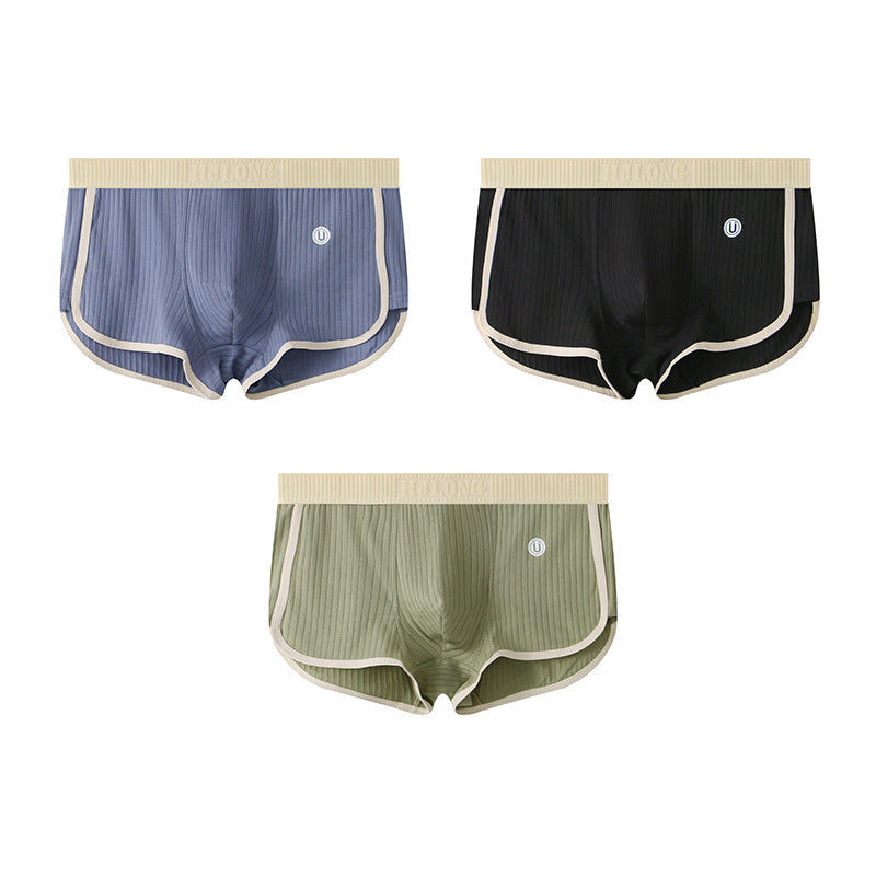 Slim-Fit Breathable Cotton Men's Boxer Briefs